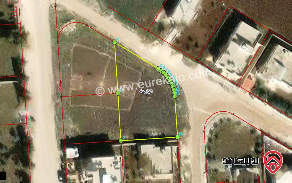 قطعة ارض مساحة 858م للبيع في اربد - بالقرب من اسواق الفرقان   