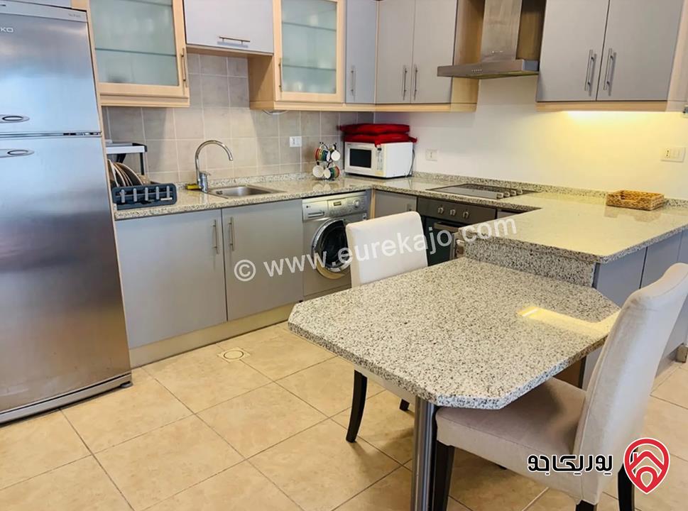 شقة مفروشة طابق أول مساحة 100م للايجار في عمان - عبدون