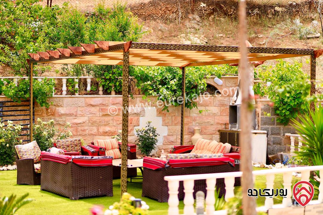 فيلا مساحة 1150م على أرض 2 دونم للبيع مع الأثاث في عمان - منطقة الجبيهة