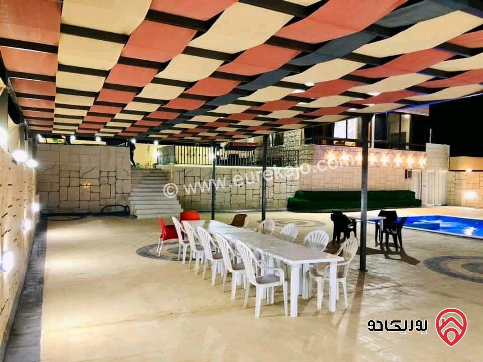 مزرعة مساحة الأرض 4000م والبناء 100م للبيع في الزرقاء - بيرين	