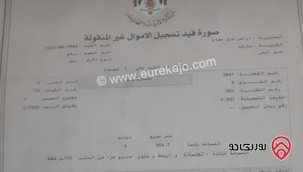 قطعتان أرض مساحة 385م / 365م للبيع في عمان - ماركا الجنوبية نادي السباق بجانب مسجد الراشدين بسعر مغري 