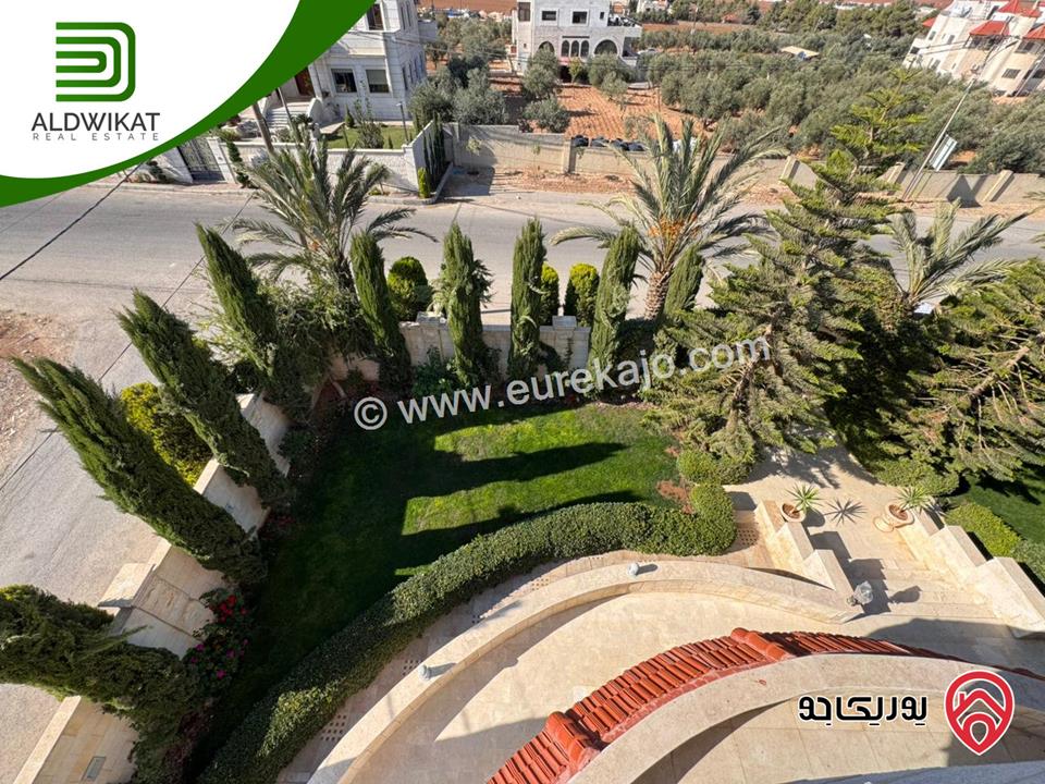 فيلا مستقلة للبيع في منجا/ مادبا مساحة البناء 1400م ومساحة الارض 1000م موقع مميز فلل حديثة