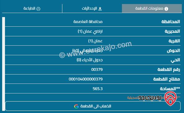 ثلاث قطع أراضي بمساحة 1912م للبيع بسعر 260 ألف في عمان - ضاحية الياسمين