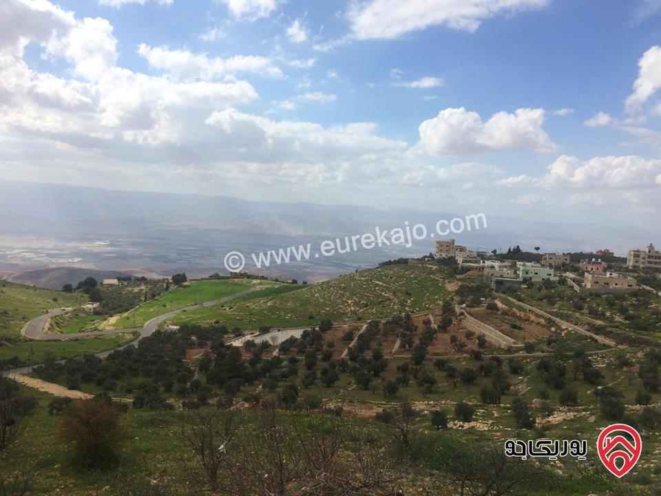 فيلا 500م على قطعة ارض (3,450م) 3 دونم ونصف تقريبا للبيع في مغاريب السلط ذات اطلالة مميزة جدا