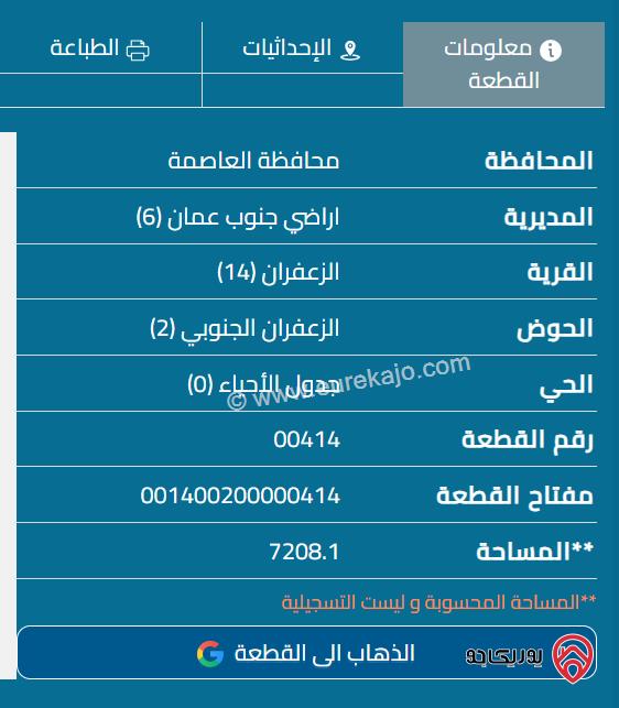 قطعة ارض مساحة 3700م من اصل أرض مشتركة للبيع في الزعفران أراضي جنوب عمان 