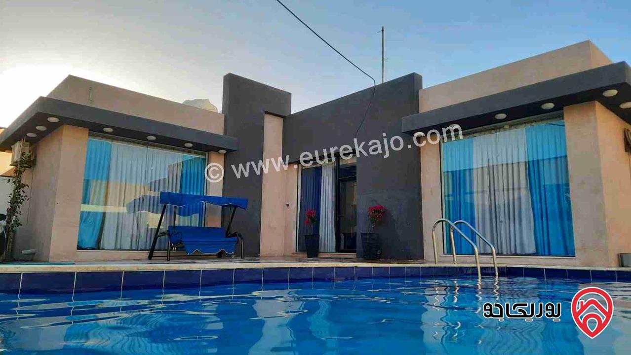 شاليه مساحة الأرض 527م والبناء 122م للبيع في منطقة الجوفة بالغور