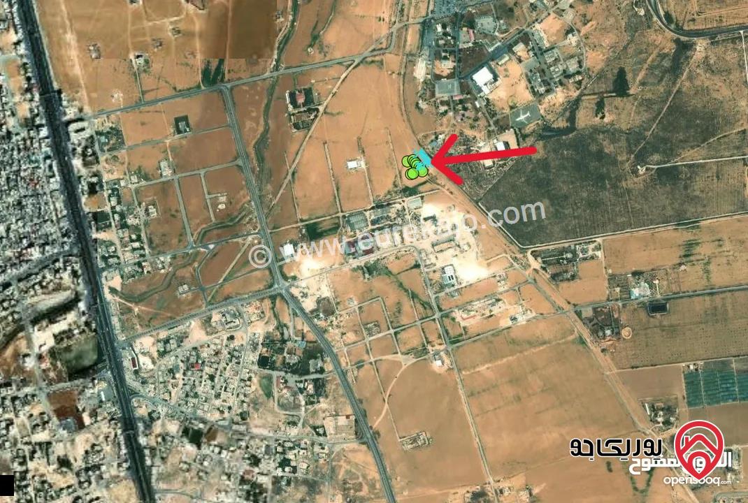 قطعة ارض صناعية واجهة على الشارع مساحة 926م قريبة من سيج المطار للبيع من اراضي الجيزة واصل كل الخدمات