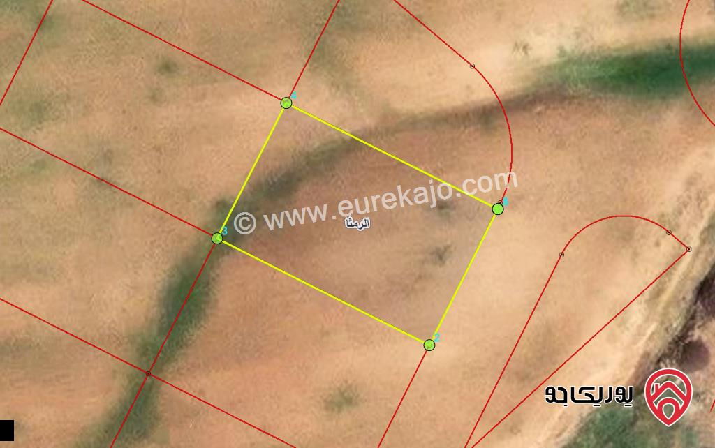 قطعة ارض مساحة 1469م للبيع في اربد - الرمثا غرب مدينة الحسن الصناعية 