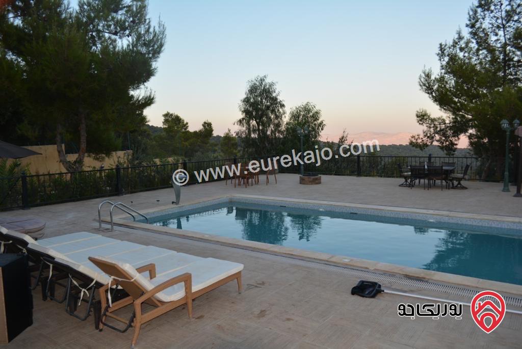 مزرعة جميلة مميزة مساحة 3 دونم و 549م مع بيت طابقين 200م للبيع في أراضي جرش - دبين 