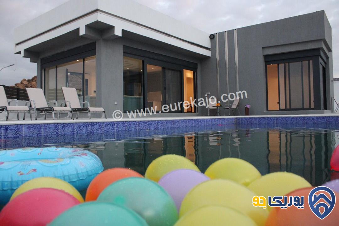 رابط الفيديو - شاليه - مزرعة مساحة الأرض 500م ومساحة البناء 132م للبيع في البحر الميت 