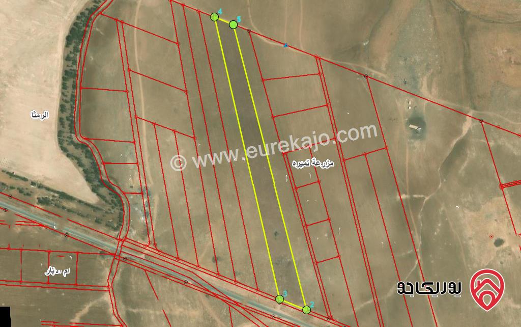 قطعة ارض مساحة 19 دونم للبيع في اربد شرق السايبر سيتي وشرق جامعة العلوم والتكنولوجيا 