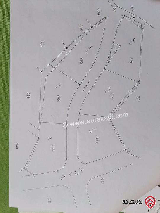 قطعتين أرض مساحتهم 2 دونم و 300م للبيع في السلط على شارع الستين