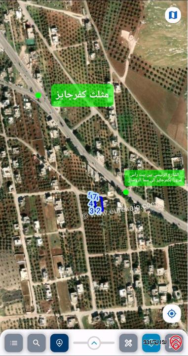 قطعة أرض مساحة 718م للبيع في اربد - كفرجايز