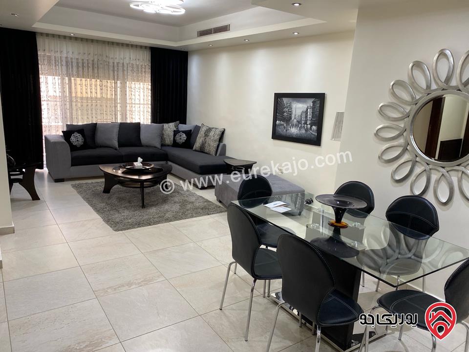 شقة مميزة طابق أول مساحة 110م مفروشة للايجار في عمان - عبدون