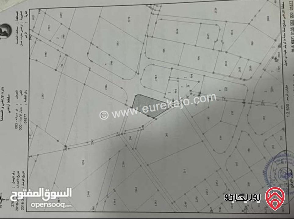 قطعة ارض مساحة 2 دونم و 789م للبيع في عمان - منطقة الرقيم