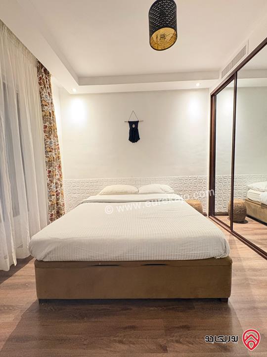Furnished apartment 120 sqm with terrace 70 sqm For rent in Amman - Um Uthayna