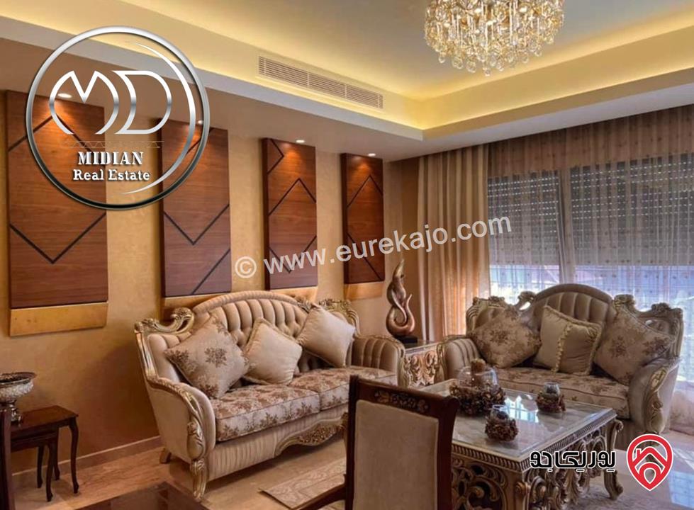 شقة دوبلكس طابق اخير مع روف للبيع الصويفية مساحة 355م مع تراسات تشطيبات و ديكورات فاخرة اطلالة رائعة
