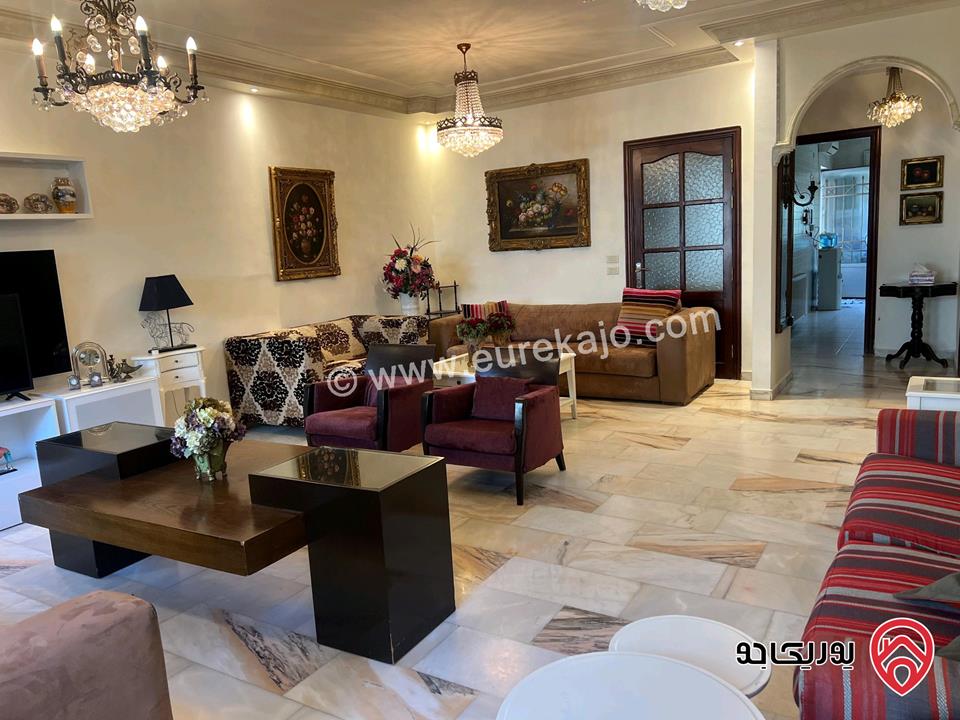 شقة مفروشة أرضية مساحة 200م مع حديقة 170م للبيع في عمان - الشميساني 