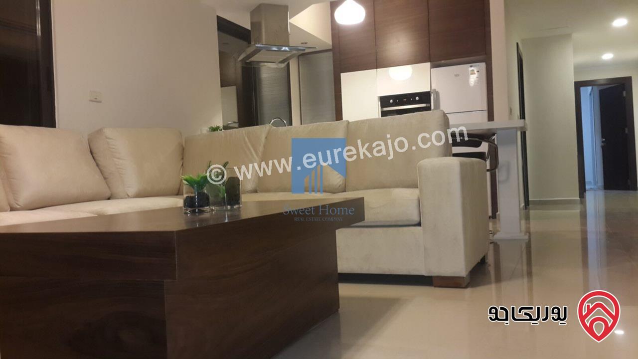 شقة أرضية مفروشة فاخرة للبيع في جبل عمان - مقابل رئاسة الوزراء وقرب فندق عمان ويست 100م مع ترسات 110م بسعر مغري