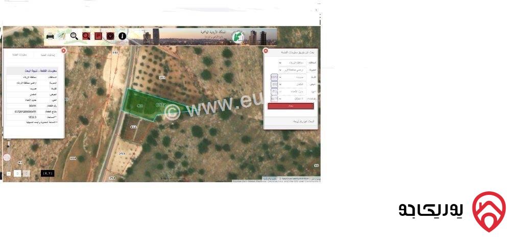 مزرعة مساحة 3 دونم + فيلا ريفية 220م للبيع في الزرقاء - صروت