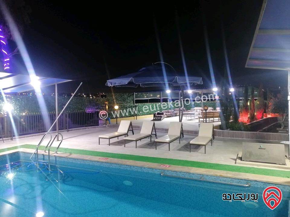 مزرعة ومنتجع مساحة الأرض 3 دونم و 700م والبناء 250م للبيع في اربد - كفر سوم قوشان مستقل استثمارية وسكنية