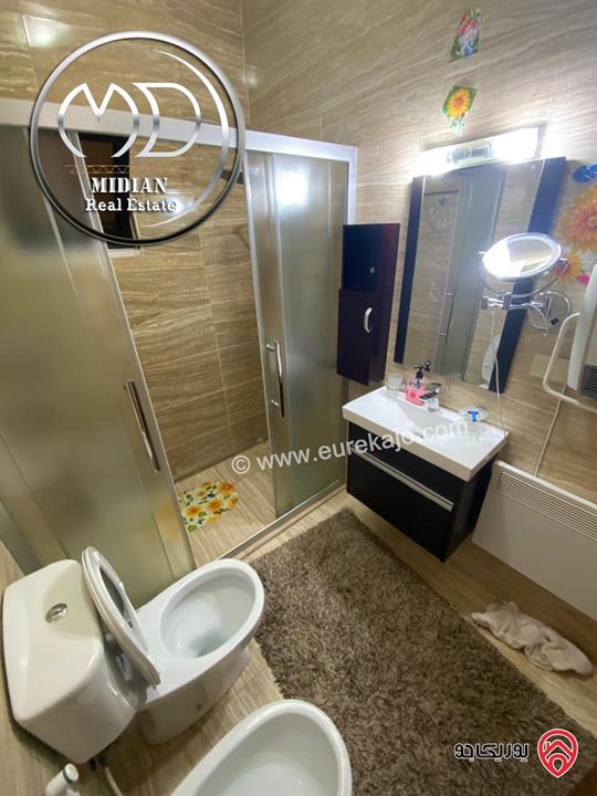 شقة مفروشة للايجار في عمان - ضاحية الامير راشد مساحة 100م طابق اول تشطيبات و فرش فاخر جداً