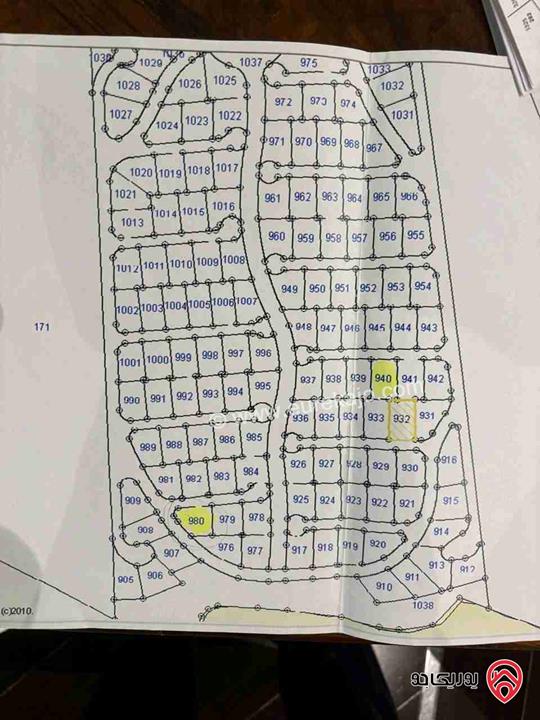 ارض مساحة 912م للبيع في البحر الميت السويمة 