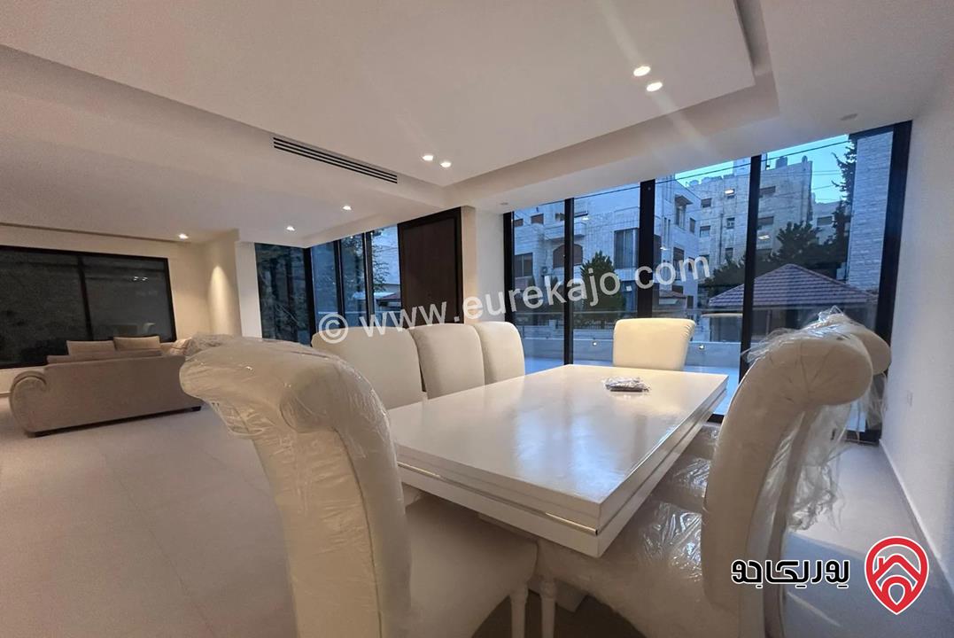 شقة فاخرة أرضية مساحة 205م مفروشة للايجار في عمان - عبدون 