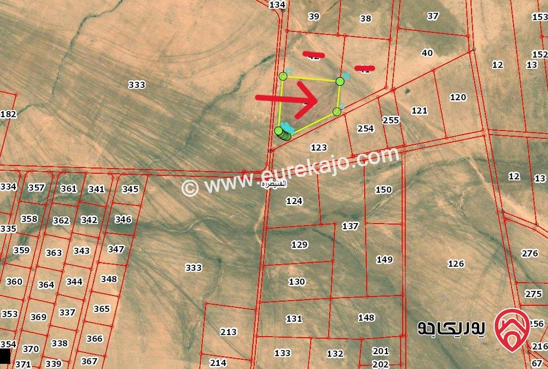 قطعة ارض مساحة 10 دونم و 436م للبيع من اراضي جنوب عمان القنيطرة علي شارعين تصلح لكافة الاستثمارات بسعر مغري