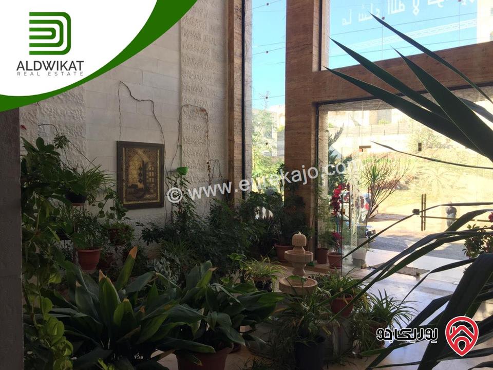 شقة شبة ارضية للبيع في عمان - المدينة الرياضية مساحة البناء 244 م مساحة الترس 30 م