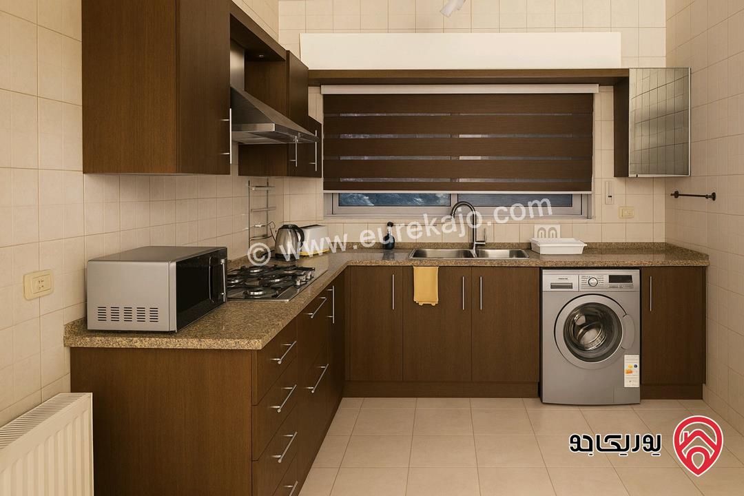 شقة أرضية مساحة 152م داخلي و 50م خارجي للايجار مفروشة في عمان - عبدون