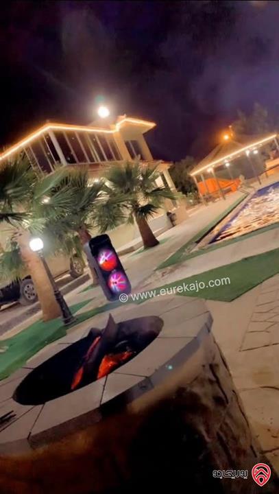 شاليه ومزرعة مساحة الأرض 3 دونم و 404م والبناء 150م للبيع في جرش
