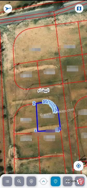 ارض مساحة 500م للبيع في عمان - البيضاء حوض الجواميس 