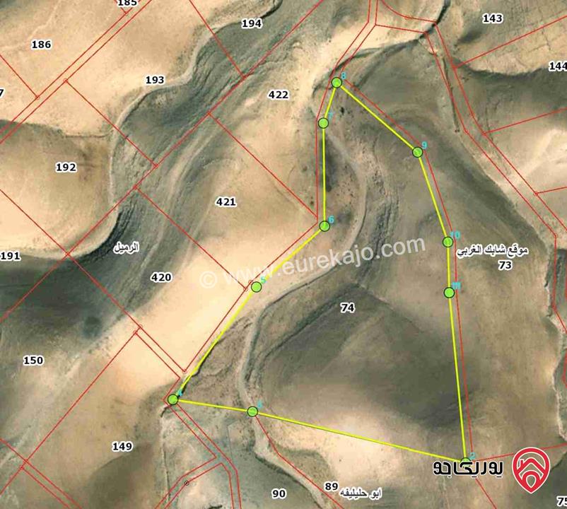 قطعة أرض مساحة 36 دونم للبيع من أراضي جنوب عمان