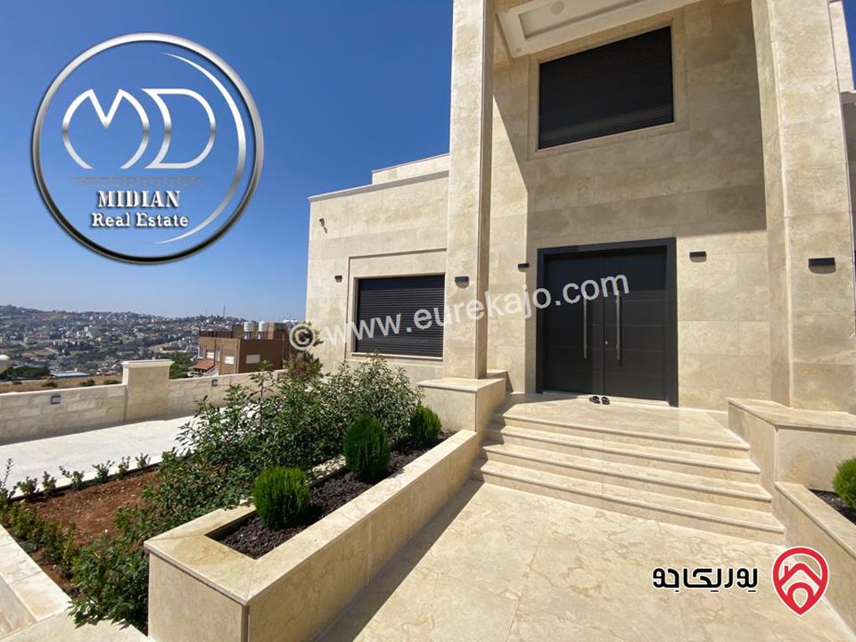 فيلا مستقلة جديدة مساحة 530م على أرض 620م لبيع في أجمل مواقع في عمان - مرج الحمام تشطيبات و ديكورات فاخرة اطلالة رائعة بسعر مميز جداً