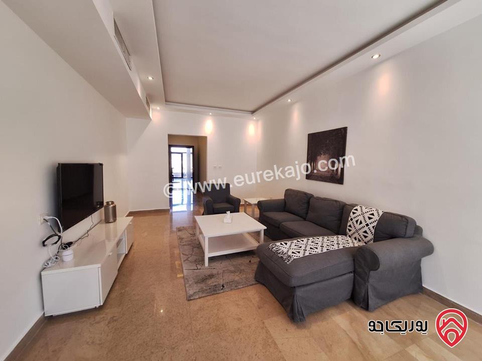 شقة مفروشة طابق أول مساحة 120م للايجار مفروشة في عمان - عبدون 