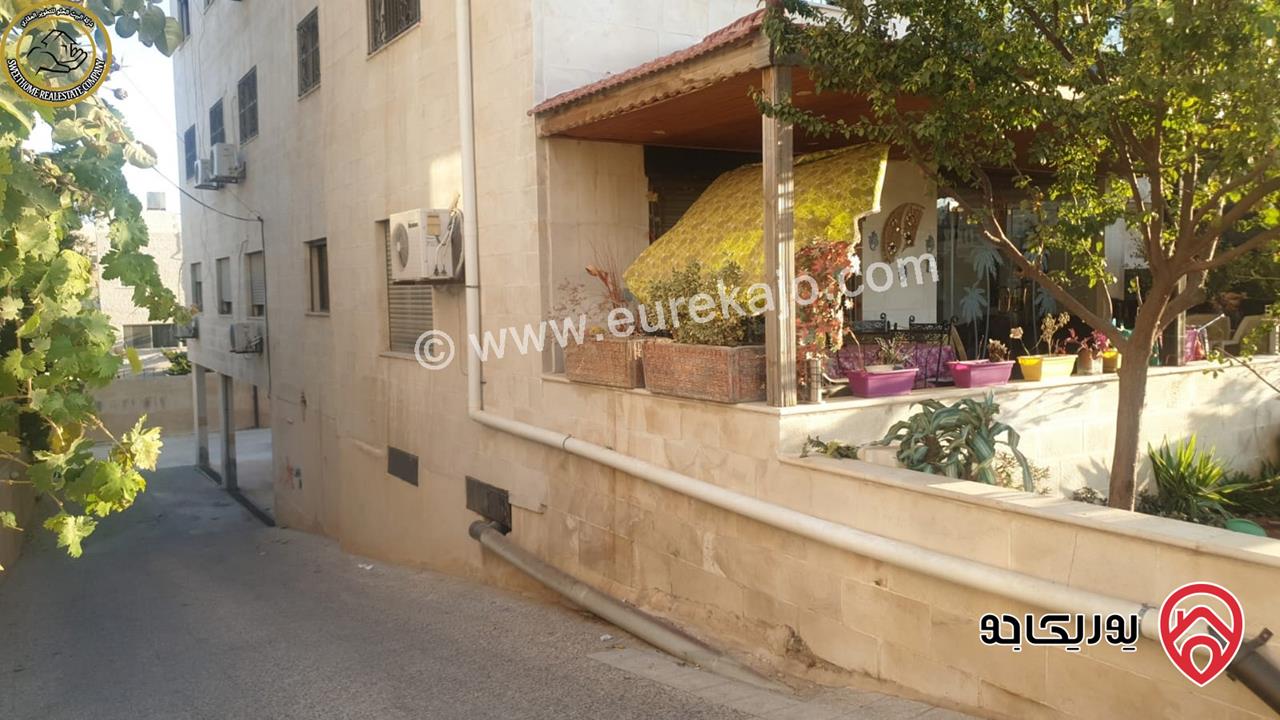 شقة أرضية مميزة للبيع في عمان - الجندويل خلف إدارة السير 186م مع ترس وحديقة 30م بسعر مغري