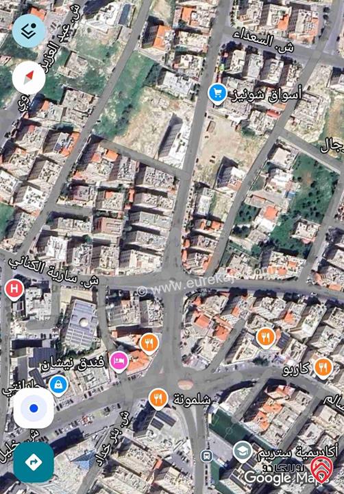 ارض مساحة 500م للبيع في عمان - تلاع العلي خلف سوق السلطان 