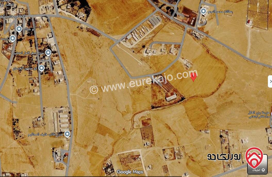 قطعة أرض مساحة 4 دونم و 366م للبيع من أراضي جنوب عمان - أرينبة حوض 2 الغربي 
