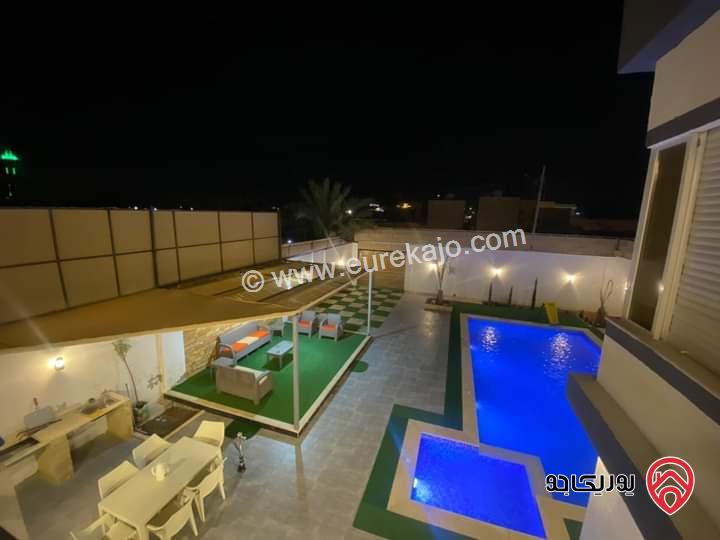 شاليه مساحة الأرض 407م والبناء 150م للبيع في البحر الميت - جوفة الكفرين