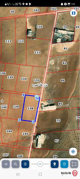 قطعة أرض بموقع مميز واستثماري مساحة 3414م للبيع في اربد - النعيمة