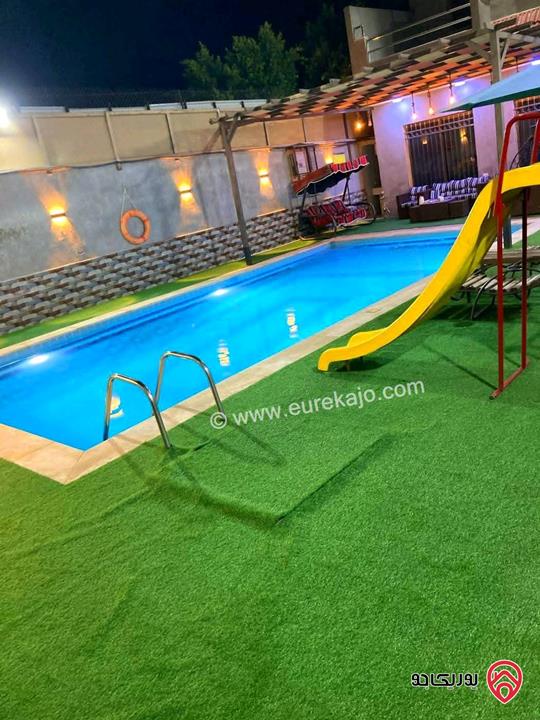 مزرعة مساحة الأرض 289م والبناء 120م للبيع في البحر الميت جوفة الكفرين