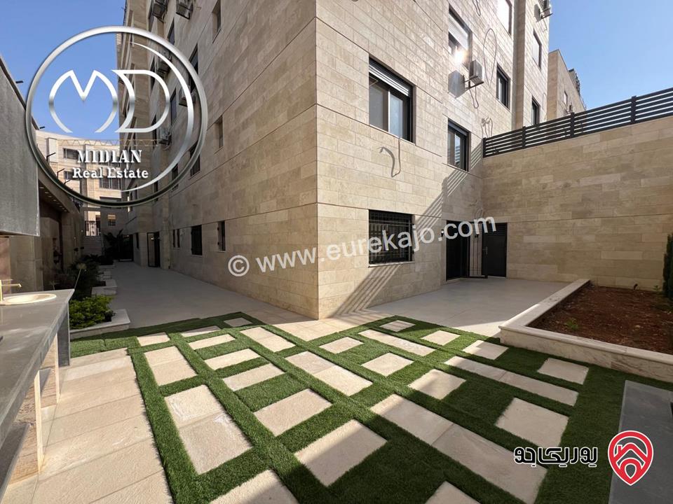 شقق أرضي وشبه أرضي للبيع في عمان - حي الصحابة مساحات 240م مع تراسات و حدائق تشطيبات عصرية فاخرة جديدة لم تسكن