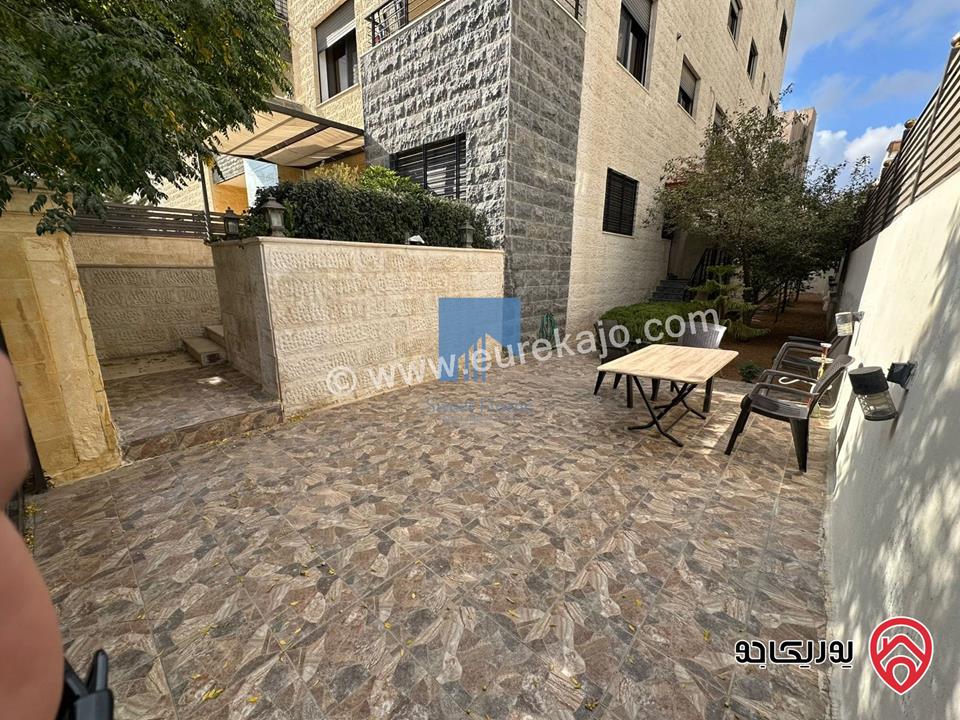 شقة أرضية مميزة للبيع في عمان - الجندويل قرب مركز أمن البيادر 180م مع حديقة وترسات 200م