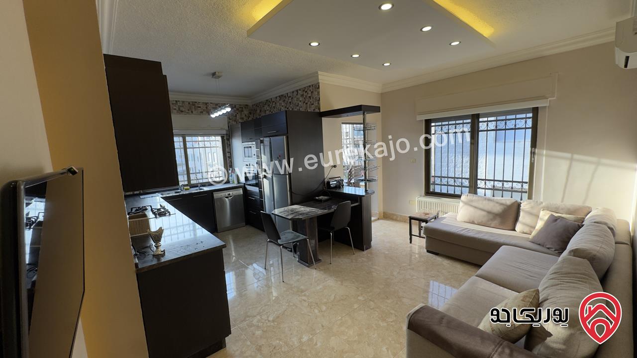 شقة فاخرة 150م طابق ثالث للبيع في الجندويل – عمّان (مفروشة بالكامل)