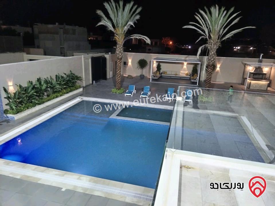 شاليه خيالي مساحة البناء 200م على أرض 1 دونم للبيع في البحر الميت - الرامة