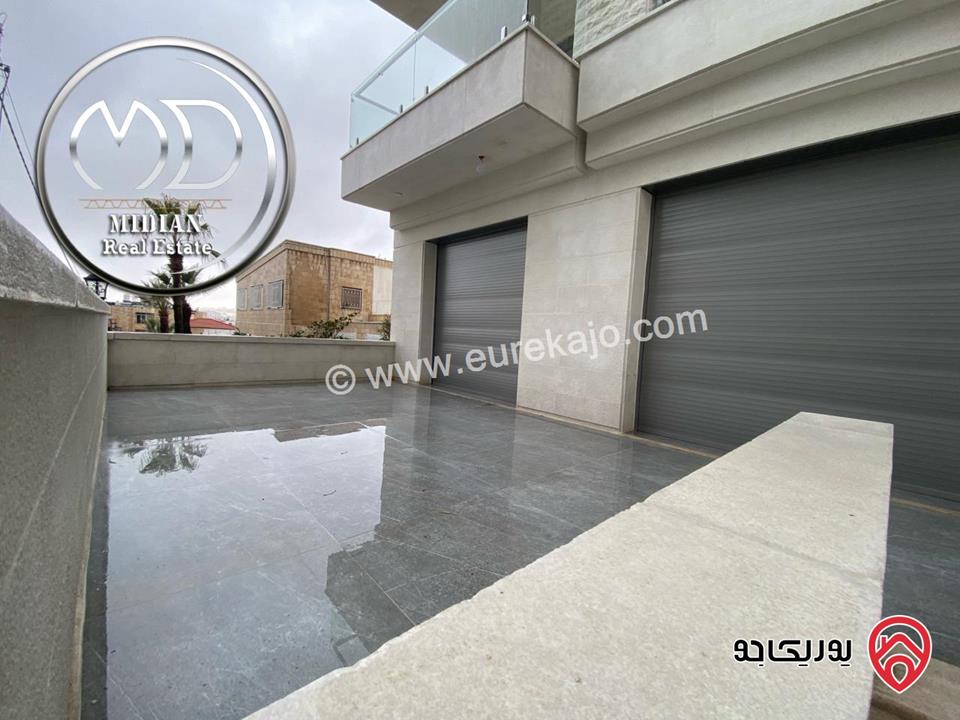 شقق أرضية جديدة للبيع في عمان - الرابية مساحات 210م & 250م مع تراسات و حدائق تشطيبات ديكورات عصرية فاخرة بأسعار مميزة