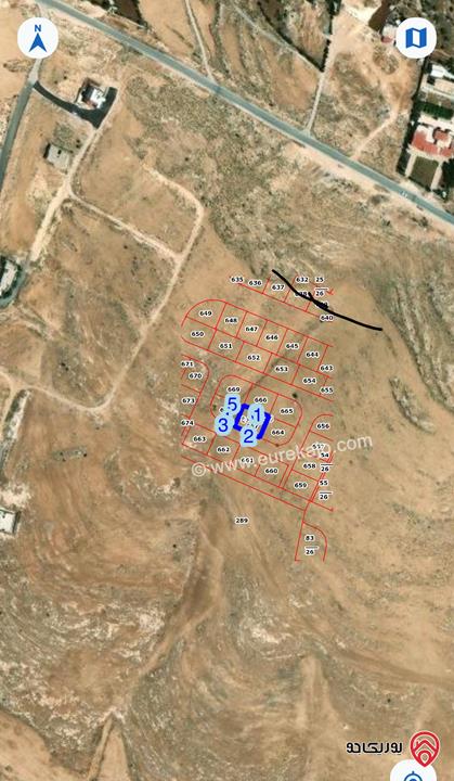 قطعة ارض مساحة 500م للبيع في عمان - شفا بدران زينات الربوع