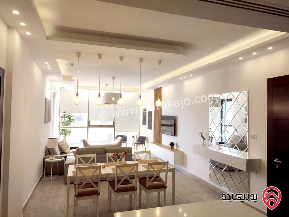 شقة مفروشة جديدة طابق أول مساحة 170م للإيجار في عمان - عبدون