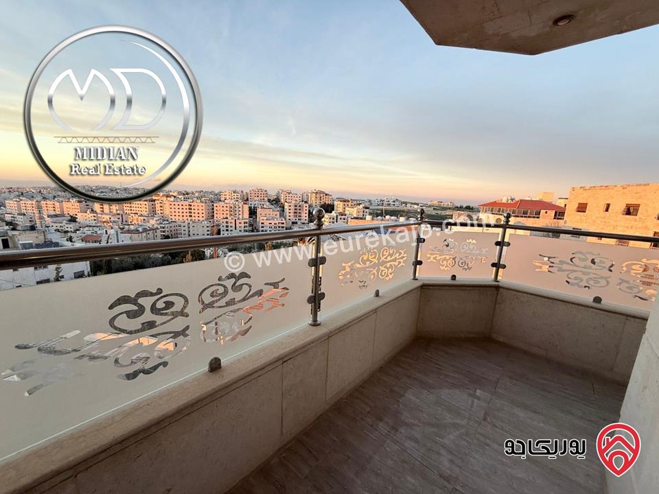 شقة فارغة مساحة 180م طابق ثالث للايجار في عمان - خلدا تشطيبات ديكورات سوبر ديلوكس اطلالة رائعة